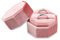 Bototack Velvet Ring Box Double Slot Octagon Ring Boxes for Jewellery Small Ring Gift Boxes Ring Earring Storage Box for Engagement Wedding Valentine's Day Anniversary (Pink)