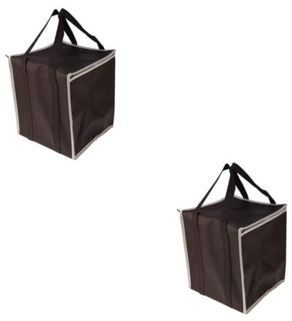 TOPBATHY 2St Kühltasche aus Vliesstoff wärmtasche isolierbeutel Wallet Shopper-Tasche Warentaschen einkaufen isolierte Kühltasche isolierte Einkaufstüte Milchtee Isoliertaschen Lebensmittel