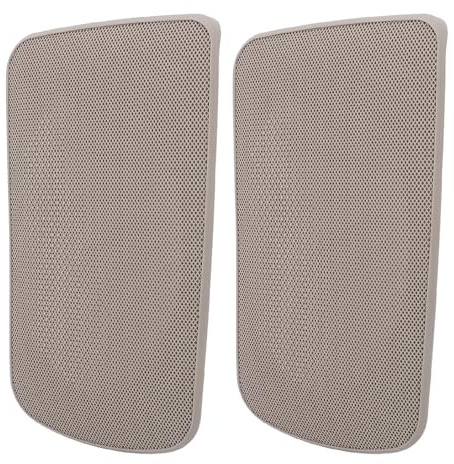 Aramox Car Sound Speaker Grill Cover Beige, 2PCS Rear Speaker Grille Cover Car Sound Speaker Grill Cover Replacement for 2002 to 2006 Beige