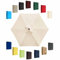 Toldo De Recambio Hexagonal Octogonal (6 Varillas 8 Varillas) UV50+ Paño De Repuesto Para Sombrilla (200cm/270cm/300cm) Parasol De Repuesto Toldo De Repuesto(White,270cm-8 Arms)