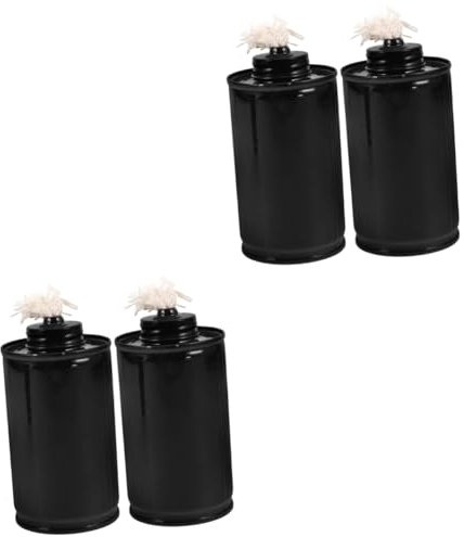 Hemobllo 4piezas Canister De Combustible Para Antorcha De Jardín De Recarga Fácil Compatible Antorchas De Exterior Resistente Al Clima y Fabricado Hierro