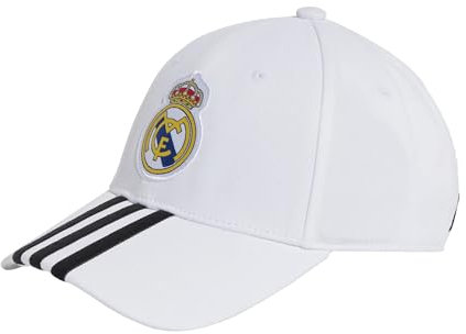 adidas Real Madrid Logo Cap (DE/NL/SE/PL, Alphanumerisch, Einheitsgröße, White)