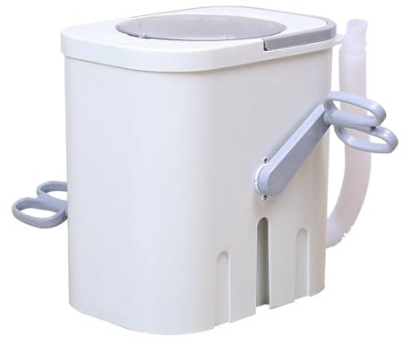Machine à laver non électrique, pédale à manivelle compacte – Laveuse manuelle portable pour dortoir, appartement, camping-car