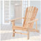 Adirondack Loungesessel aus Holz für den Außen- und Innenbereich, klassisches Design für Hof, Garten, Pool, Strand, Terrasse, Akzentmöbel für Entspannung und Komfort