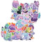 Amaxiu 50 Stück Kawaii Sternenhimmel Katzenaufkleber, Süße Tierkatzenaufkleber, ästhetische Abziehbilder, wasserfeste Vinyl-Aufkleber für Computer, Laptop, Scrapbooking, Planer, Tagebücher