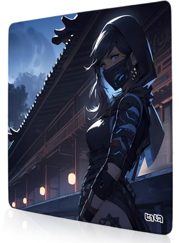 Tilt Schreibtischunterlage 30x30 cm Gaming Mauspad | Rutschfester Mousepad Groß für Schreibtisch und PC Gadgets | Wasserdichter Desk Mat (Ninja Yuki)