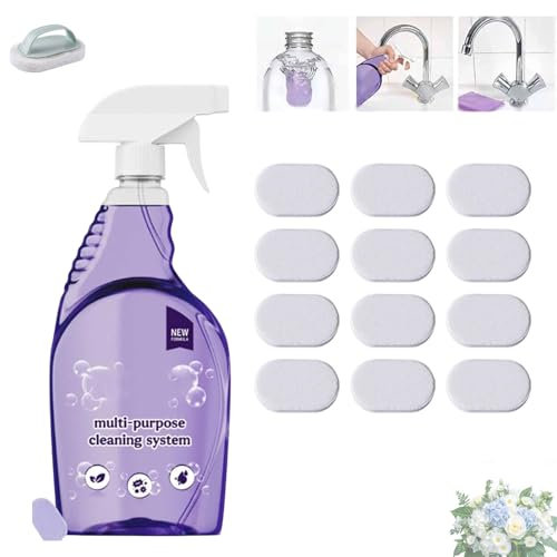 Dr Clean Spray for Ovens, Nuroclean Spray, Instant Stain Removal, for Home, Kitchen, Bathroom, Multi-Surface Cleaners With Concentrated Cleaning Tablets(Potpourri,12)