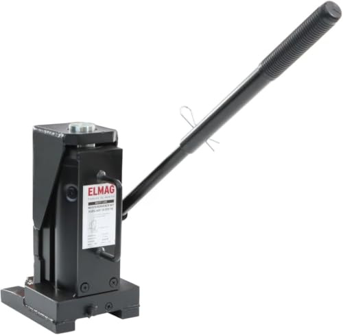ELMAG Maschinenheber mit Hubklaue 10.000 kg| Stützlast 10 Tonnen | Hubbereich 35-195 mm| Hubbereich Kopf 320-560 mm | Hydraulikheber