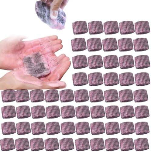 WFang625 Almohadillas de acero para jabón, 20 estropajos de platos, almohadillas reutilizables para limpiar el hogar, duraderas, resistentes al óxido, jabón para cortar grasa y manchas, multiusos para
