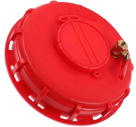 Ibc Containerdeckel aus Kunststoff mit 1/4' Ventil, Rot