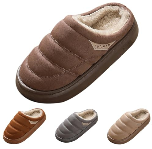 Brot-förmige Hausschuhe für Damen, klobige Hausschuhe, weiche Sohle, Eva-Schieber, für den Innenbereich, dicke Slides für Herbst und Winter, warme Hausschuhe, Laib of Bread, Slides, Unisex, Paar