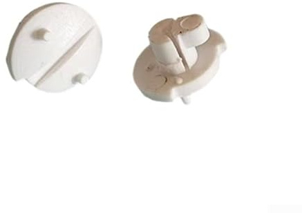 Confezione da 2 clip di chiusura invernali per ventola del frigorifero per roulotte Dometic e modelli DS295176600, raccordi di ricambio in ABS beige per chiusura frigorifero