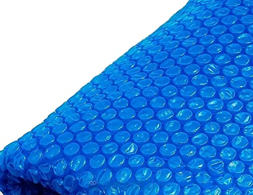 Copertina solare blu pieghevole portatile for piscine facili incorniciate fuori terra, riscaldamento dell'acqua a prova di polvere, riscaldamento dell'acqua dall'energia solare(5X10m/16.4X32.8ft)