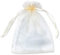 YFZYT Organzabeutel Schmuckbeutel Organza Bonbonsbeutel Hochzeit Geschenk Geburtstag Säckchen Fest Party Beutel 13 X 18CM (100Stk, Beige)