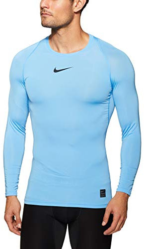 Nike Men Pro Long Sleeve Top - University Blue/Black, X-Large