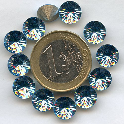 1028 SS40 AQ *** 6 cristales Swarovski de fondo cónico ref. 1028 SS40 58,5 mm)
