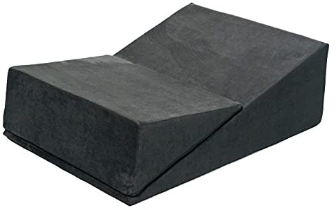 Velinda Sex-Keil keilförmiges Sex-Kissen Liebeskissen Sexmöbel Liebesmöbel Erotikmöbel (Farbe: grau)