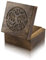 Tolle Geburtstagsgeschenkideen, handgefertigt, dekorativer Baum des Lebens, Schmuckkästchen, Schatztruhe, Schlossbox, Uhrenbox, 15.2x15.2 cm, für Geschenke (braun)