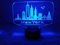 HPBN8 Ltd Optical Illusions 3D New York Nacht Licht LED Lampen Tolle 7 Farbwechsel Berühren Tabelle Schreibtisch USB-Kabel für Kinder Schlafzimmer Geburtstagsgeschenke Geschenk
