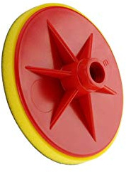 WamSter Stützteller M14 Gewinde mittel Hart mit Klettverschluss (125mm_weich)