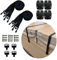 Happy Hot Tubs Hot Tub Cover Storm Straps PAIR Spa Safety Secure Fits Most Spas Locks Wind Locking