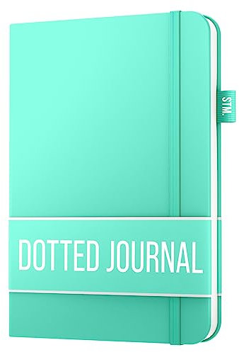 Scribbles That Matter Notizbuch A5 dotted - Your 150 Seiten Bullet Dotted Journal Auslaufsicheres, 120gsm dickes Papier für die Arbeit Hardcover notizbuch dotted (5,75 x 8,5), Minze