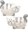 Dekohelden24 2er Set Keramik Salz-/ Pfefferstreuer/Gewürzstreuer als Katzen, Maße ca. 7 x 6 x 7 cm.
