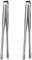 UPKOCH 2pcs Stainless Steel Grill Tongs, 8-Inch Korean and Japanese BBQ Tongs, Kitchen Tongs for Cooking, Small Serving Tongs for Salad, Camping, Barbecue, Buffet, Oven, Anti-Slip