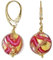 Venetiaurum - Ohrringe für Damen mit Kugeln aus Original Muranoglass und vergoldetem Silber 925 - Schmuck “Made in Italy” zertifiziert