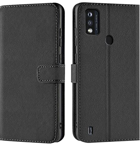 Verco Funda para ZTE Blade A51, Telefono Movil Case Compatible con ZTE A51 Libro Protectora Carcasa, Negro