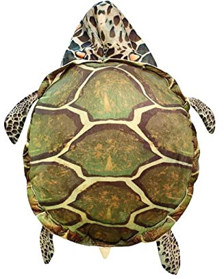 Harilla Kuscheltier Kostüm Kostüm Plüschtier Schildkrötenpanzer Kissen für Rollenspiele Kinder Erwachsene, 100CM