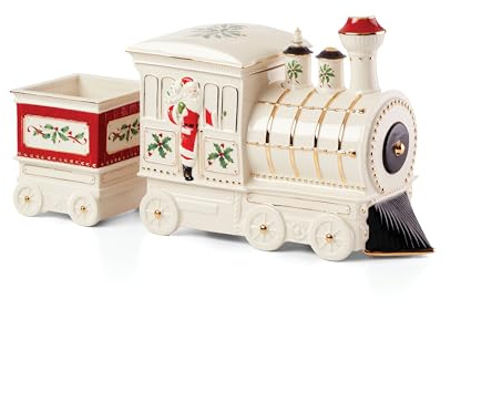 Lenox Holiday Train Porcelain 5-Piece Christmas Serving Set