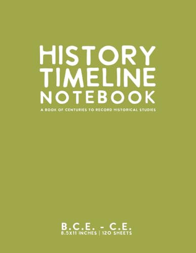 History Timeline Notebook: Light Green Softcover Graph Paper BCE - CE Journal by schoolnest