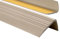 PerfectPVC PVC Treppenkantenprofil selbstklebend 65x40mm 1,00m Antirutsch-Profil Treppenprofile Kantenschutz Winkelprofil aus Kunststoff für Treppenstufen Treppen Beige