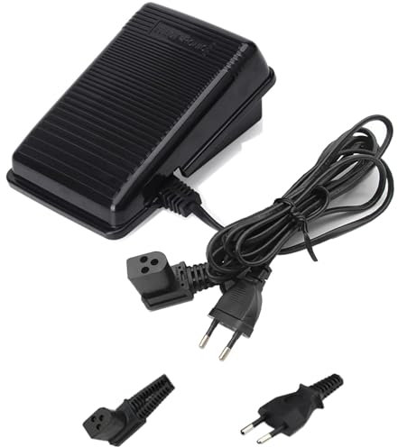 DeJivsin Fuß Controller Pedal Nähmaschine Teile für Singer 974 (EU Plug 220V), Fuß Controller Pedal Nähmaschine Teile für Singer, Fußpedal, Fußschalterpedal