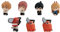 BANDAI Chainsaw Man Machiboke Complete Set of 7 Types, Black, Anime Figurine Set