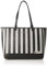 KARL LAGERFELD Damen Maybelle Tote Tragetasche, Schwarz/Weiß