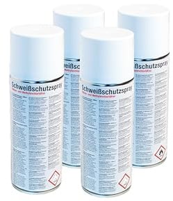 ROTHENBERGER Industrial Schweißschutzspray 4 x 400 ml reinigt Schweißdüsen & verhindert Anhaften Schweißspritzern – silikonfreies Schweiß-Trennspray bietet lückenlosen Schutz beim Schweißen 40600