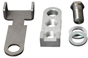 Generisch Kurbelverkürzer Pedalverkürzer mit sehr einfacher Montageanleitung (Links mit Adapter) für Tourenrad und Stadtrad aus Aluminium mit 16 mm Breite und 7 cm Länge