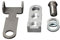 Generisch Kurbelverkürzer Pedalverkürzer mit sehr einfacher Montageanleitung (Links mit Adapter) für Tourenrad und Stadtrad aus Aluminium mit 16 mm Breite und 7 cm Länge