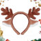 Haarreif Weihnachten 1 Stück Weihnachts Stirnband weihnachts haarreif Geweih Stirnband Weihnachten Haarreifen Antler Headband für Damen Kinder Kopfschmuck Haarreifen Fasching Mottoparty Cosplay-Bronze