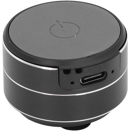 Lettore Musicale Altoparlante Multifunzionale a Conduzione Ossea Resistente all'acqua 3W 4Ω 5V Lega di Alluminio BT Wireless per Viaggi Domestici (BLACK)