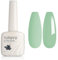 TUTUYU Sage Green Gel Nail Polish, 12 ml Soak Off UV LED Lamp Light Green Gel Polish for Srping Summer