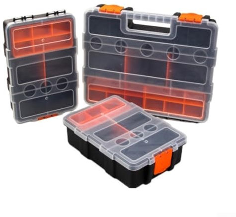 Innovatives Design Werkzeugkasten Organizer mit Fächern für verschiedene Anwendungen (M)