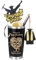 HarnyLoom Regalos Graduación 2025, Juego de Tazas Llavero Toga de Graduación Bolígrafo Caja de Regalo para Graduacion Tarjetas de Felicitación Gorro para Universidad Secundaria Amigos (Negro)