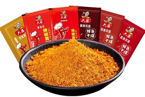 【Sichuan chili powder】 Spicy cumin spicy,chili sauce,instant portable dipping sauce, barbecue hot pot dipping sauce, seasoning, outdoor fruit seasoning (4 flavor mix,60packs)