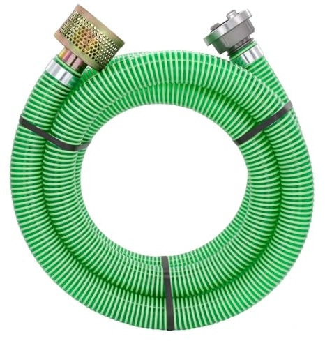 FLEXTUBE GR STORZ B + Panier d'aspiration – Tuyau d'aspiration 76 mm (3) + raccord Storz B + crépine d'aspiration, longueur 7 m, tuyau de pompe, tuyau d'eau