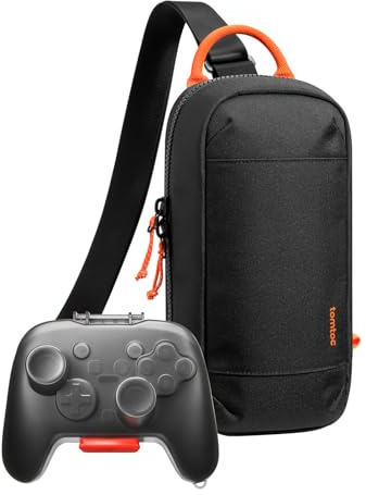 tomtoc Sling Crossbody Bag for Nintendo Switch 2 Console 2025 with a Hard Carrying Case for Nintendo Switch 2 Pro Controller