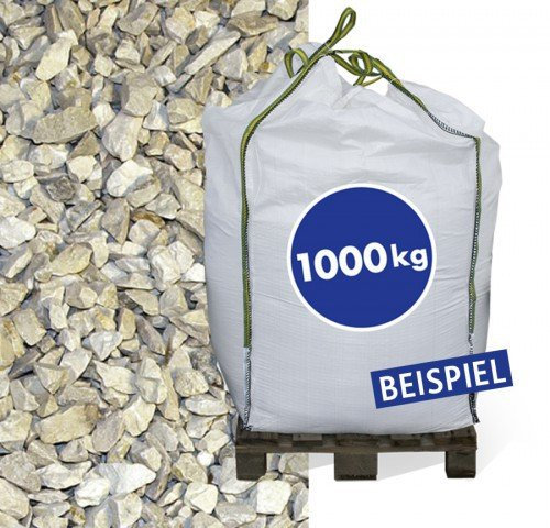 Hamann Mercatus GmbH 1000 kg Kalksteinbruch Yellow Sun 40-70mm Big Bag - dekorative Gartengestaltung