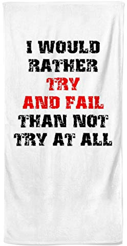 Power Towel das Coole Fitness & Sport-Handtuch mit Einer Botschaft| Verschiedene Motivations-Quotes| Größe 50 cm x 100 cm | POWERTOWEL Handtuch Mikrofaser Baumwolle (Try IT)